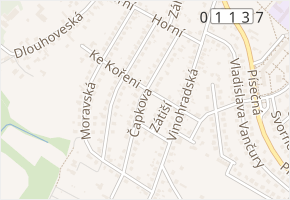 Čapkova v obci Hlučín - mapa ulice
