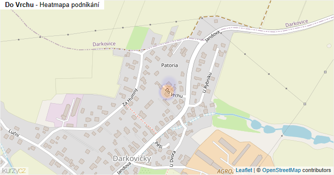 Do Vrchu - mapa podnikání