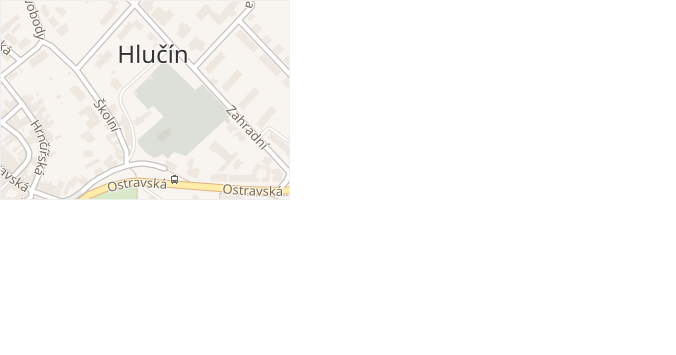 Dr. Ed. Beneše v obci Hlučín - mapa ulice