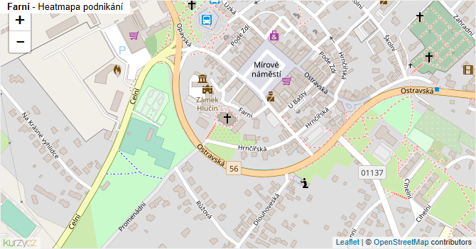 Farní - mapa podnikání