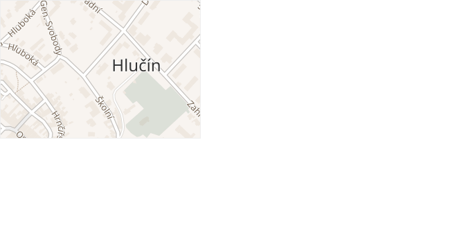 Hrabová v obci Hlučín - mapa ulice