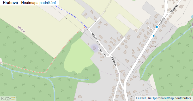 Hrabová - mapa podnikání