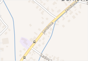 Jandova v obci Hlučín - mapa ulice