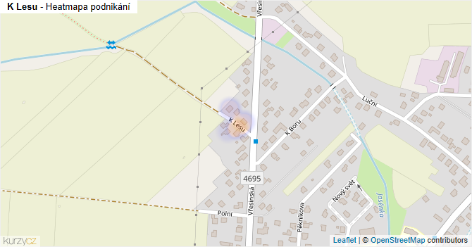 K Lesu - mapa podnikání