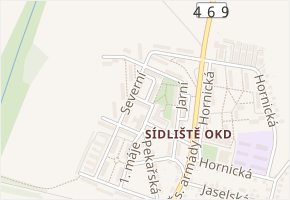 Krátká v obci Hlučín - mapa ulice