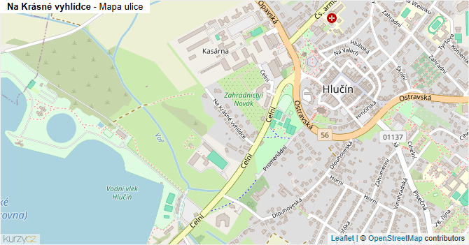 Na Krásné vyhlídce - mapa ulice