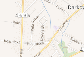 Nový svět v obci Hlučín - mapa ulice