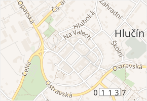 Pode Zdí v obci Hlučín - mapa ulice