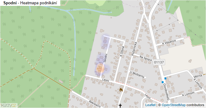 Spodní - mapa podnikání