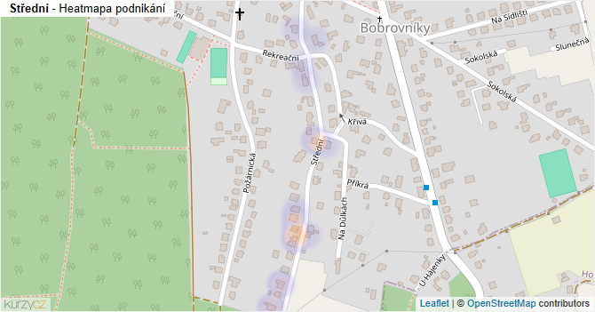 Střední - mapa podnikání