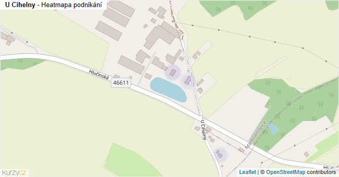 U Cihelny - mapa podnikání