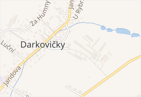 U Dvora v obci Hlučín - mapa ulice