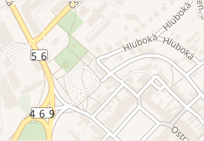 Úzká v obci Hlučín - mapa ulice