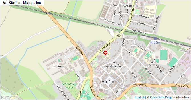 Ve Statku - mapa ulice