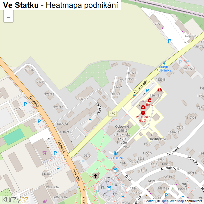 Mapa Ve Statku - Firmy v ulici.