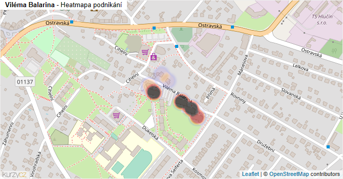 Viléma Balarina - mapa podnikání