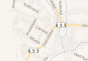 Dělnická v obci Hluk - mapa ulice