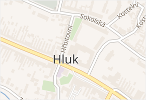 Hřbitovní v obci Hluk - mapa ulice