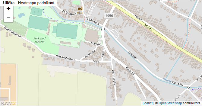Ulička - mapa podnikání