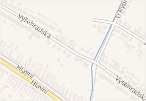 Vyšehradská v obci Hluk - mapa ulice