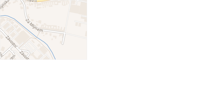 Za Mlýnem v obci Hluk - mapa ulice