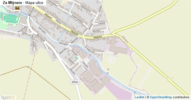 Za Mlýnem - mapa ulice