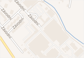Závodní v obci Hluk - mapa ulice