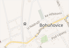 Nádražní v obci Hlušovice - mapa ulice
