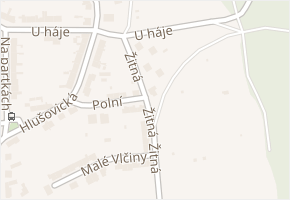 Polní v obci Hlušovice - mapa ulice