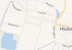 Východní v obci Hlušovice - mapa ulice