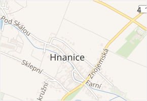 Záhumenní v obci Hnanice - mapa ulice