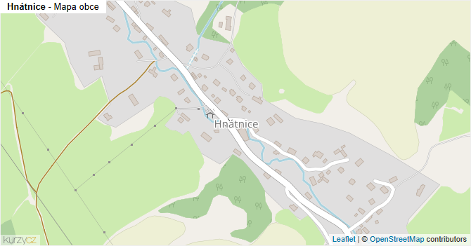 Hnátnice - mapa obce