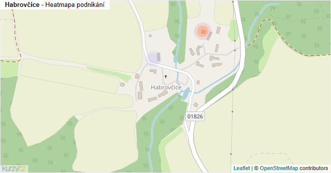 Habrovčice - mapa podnikání