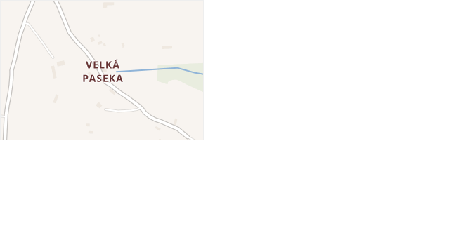 Velká Paseka v obci Hněvkovice - mapa části obce