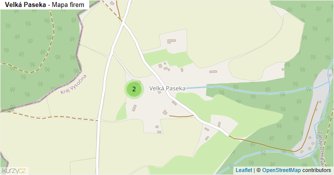 Velká Paseka - mapa firem