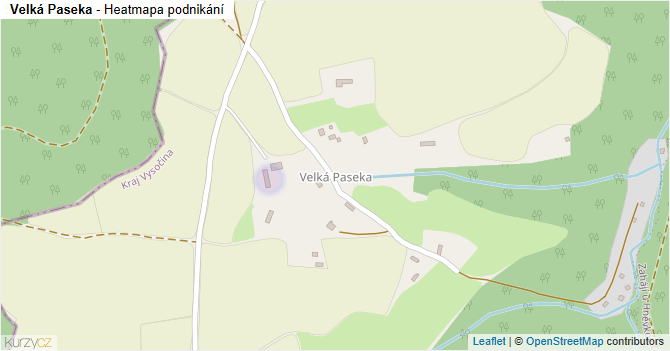 Velká Paseka - mapa podnikání