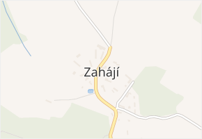 Zahájí v obci Hněvkovice - mapa části obce