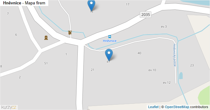 Hněvnice - mapa firem