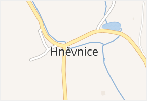 Hněvnice v obci Hněvnice - mapa části obce