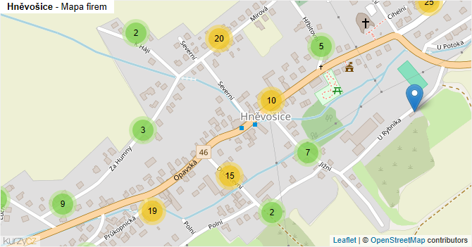 Hněvošice - mapa firem