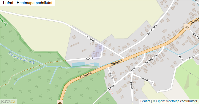 Luční - mapa podnikání
