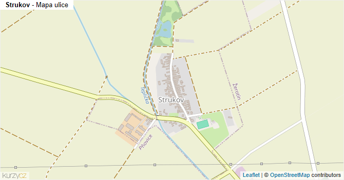 Strukov - mapa ulice