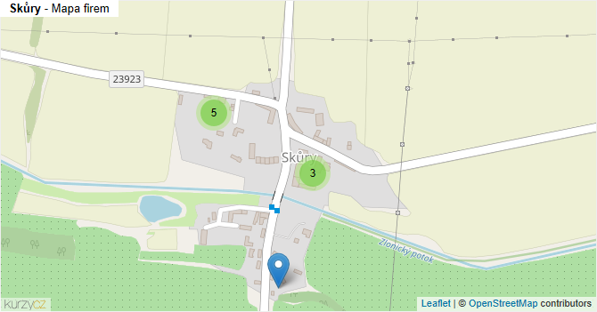 Skůry - mapa firem