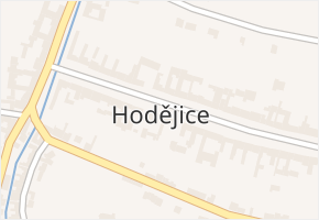 Hodějice v obci Hodějice - mapa části obce