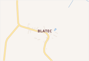 Blatec v obci Hodětín - mapa části obce