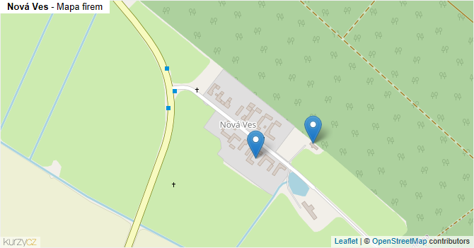 Nová Ves - mapa firem