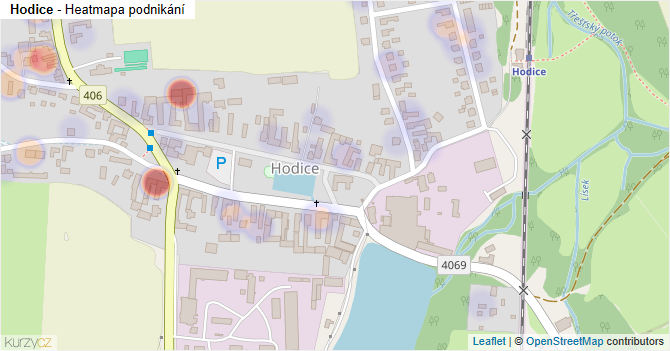 Hodice - mapa podnikání