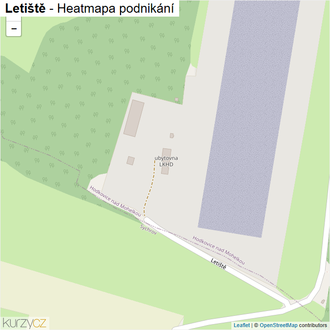Mapa Letiště - Firmy v ulici.