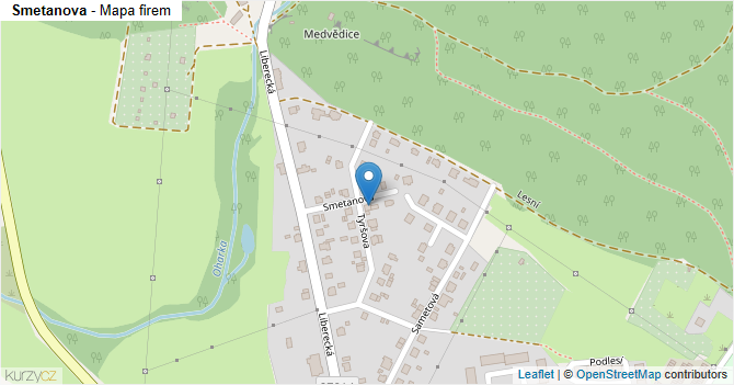 Smetanova - mapa firem