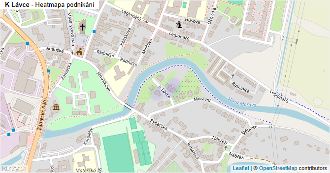 K Lávce - mapa podnikání